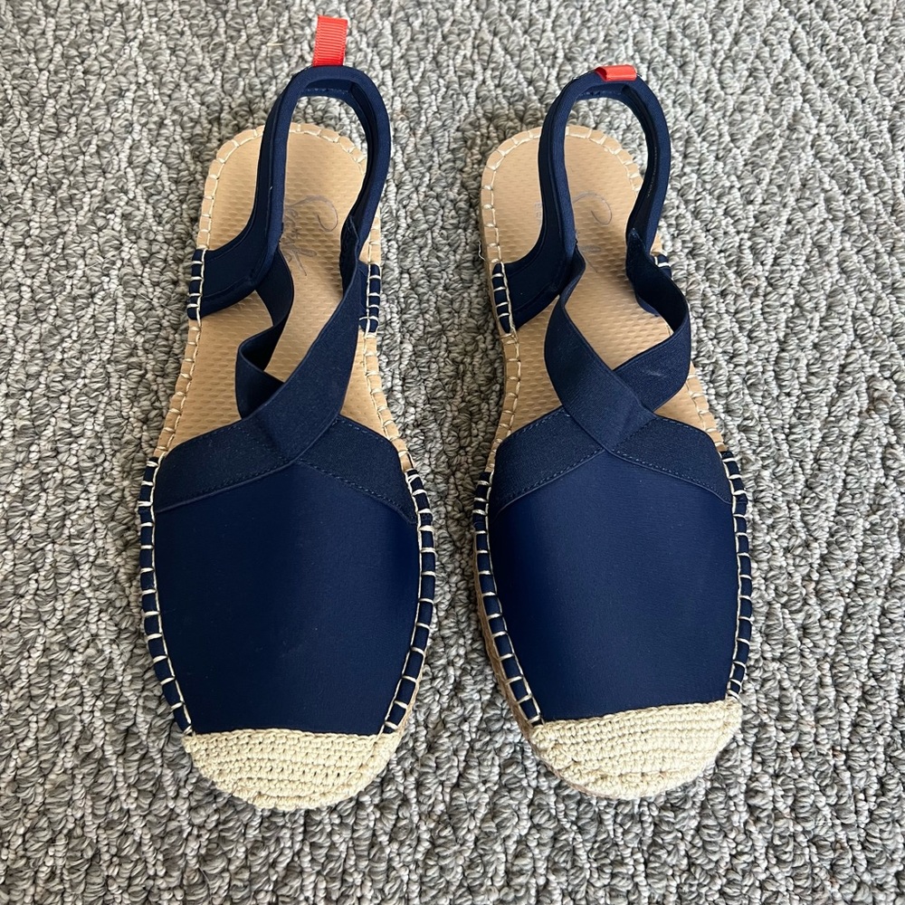 Sea Star Women’s Dark Navy Seafarer Slingback Shoe: Size 8